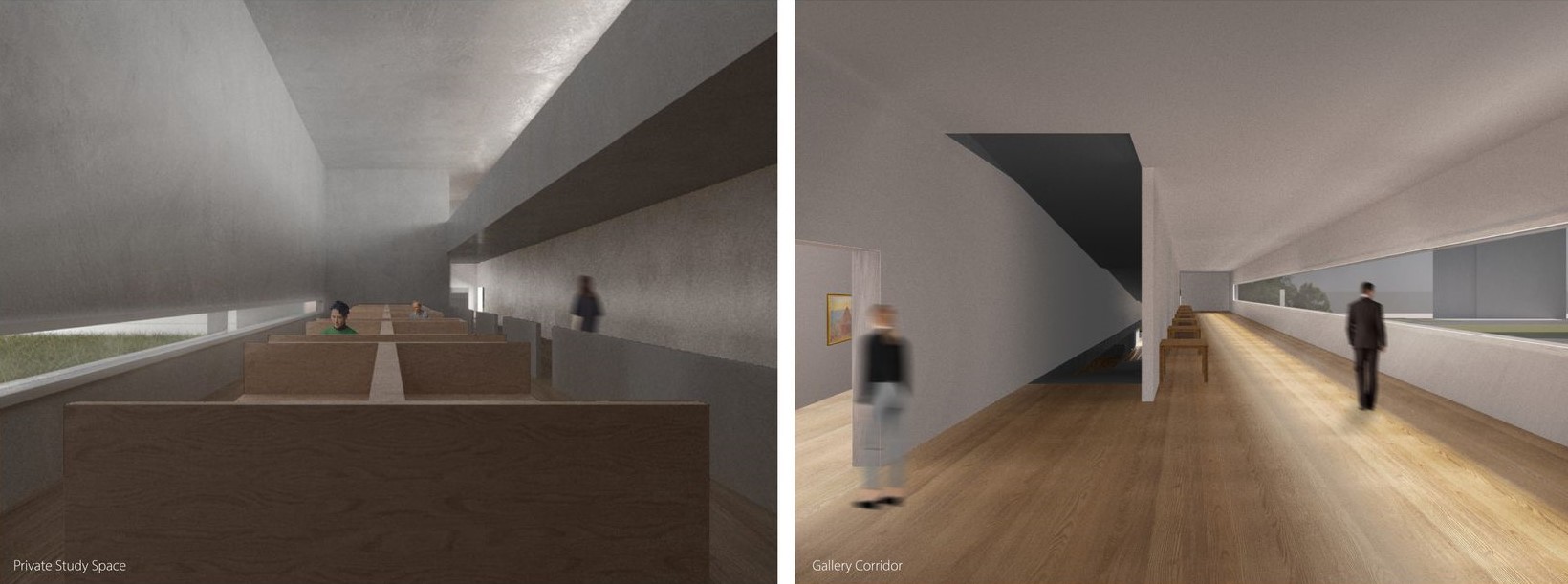 Serene study spaces and dynamic design merge beautifully.