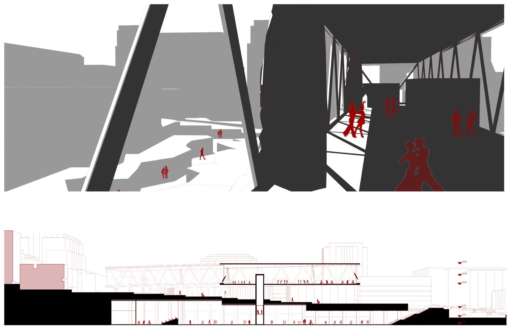 Architectural innovation connecting dance and urban spaces in Buenos Aires.