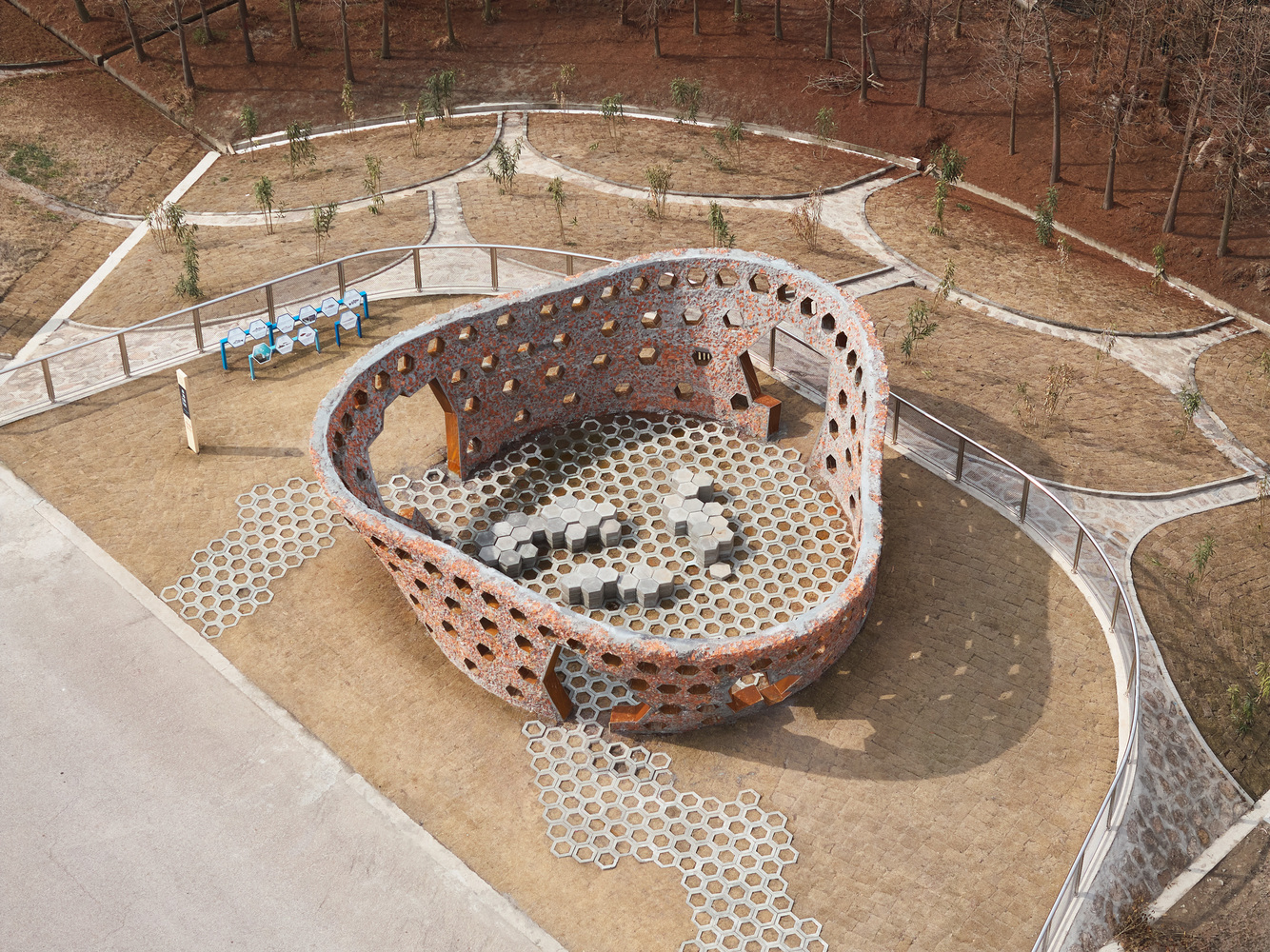 Three Ecological Pavilions by the Sea at Lingang China