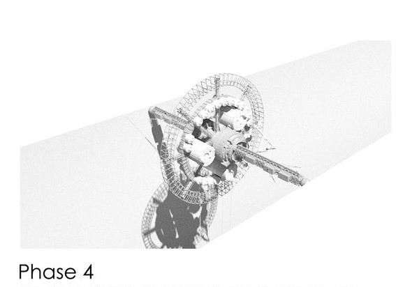 Phase 4: Forming the outer ring channel structure.