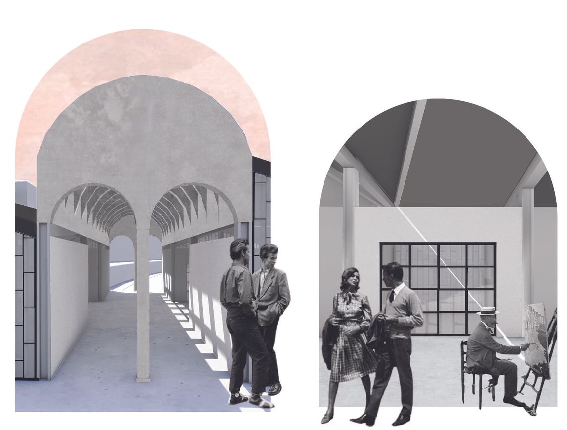 Artisan space blending modernity and tradition in Connessione Artigianale.