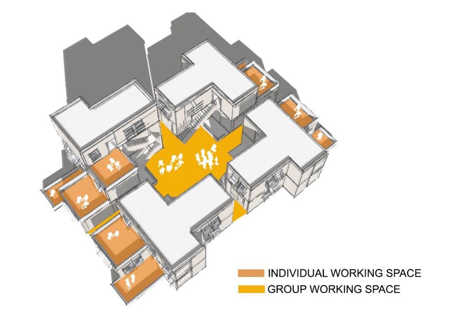 Artisan Housing: Collaborative and individual workspaces.