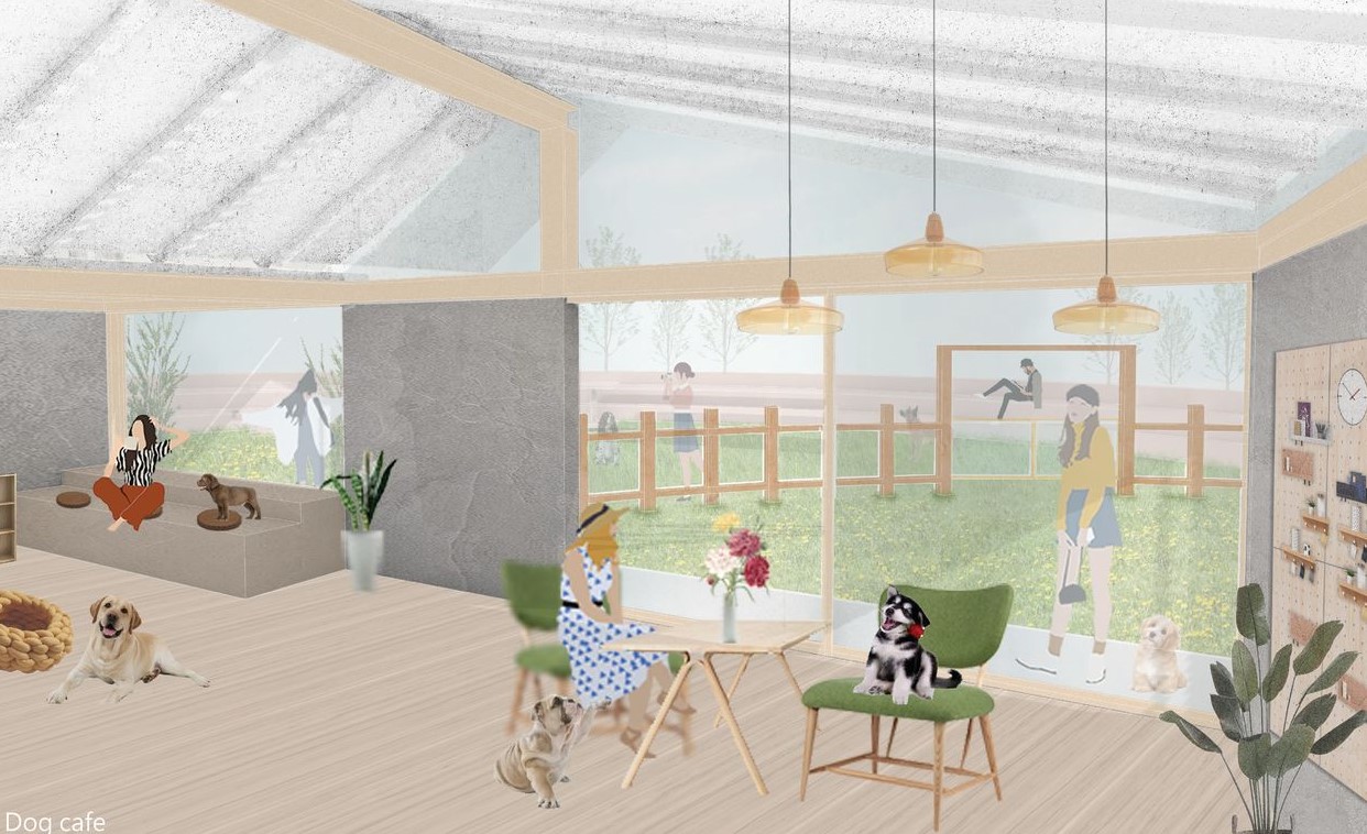 Dog date at the Doq Cafe