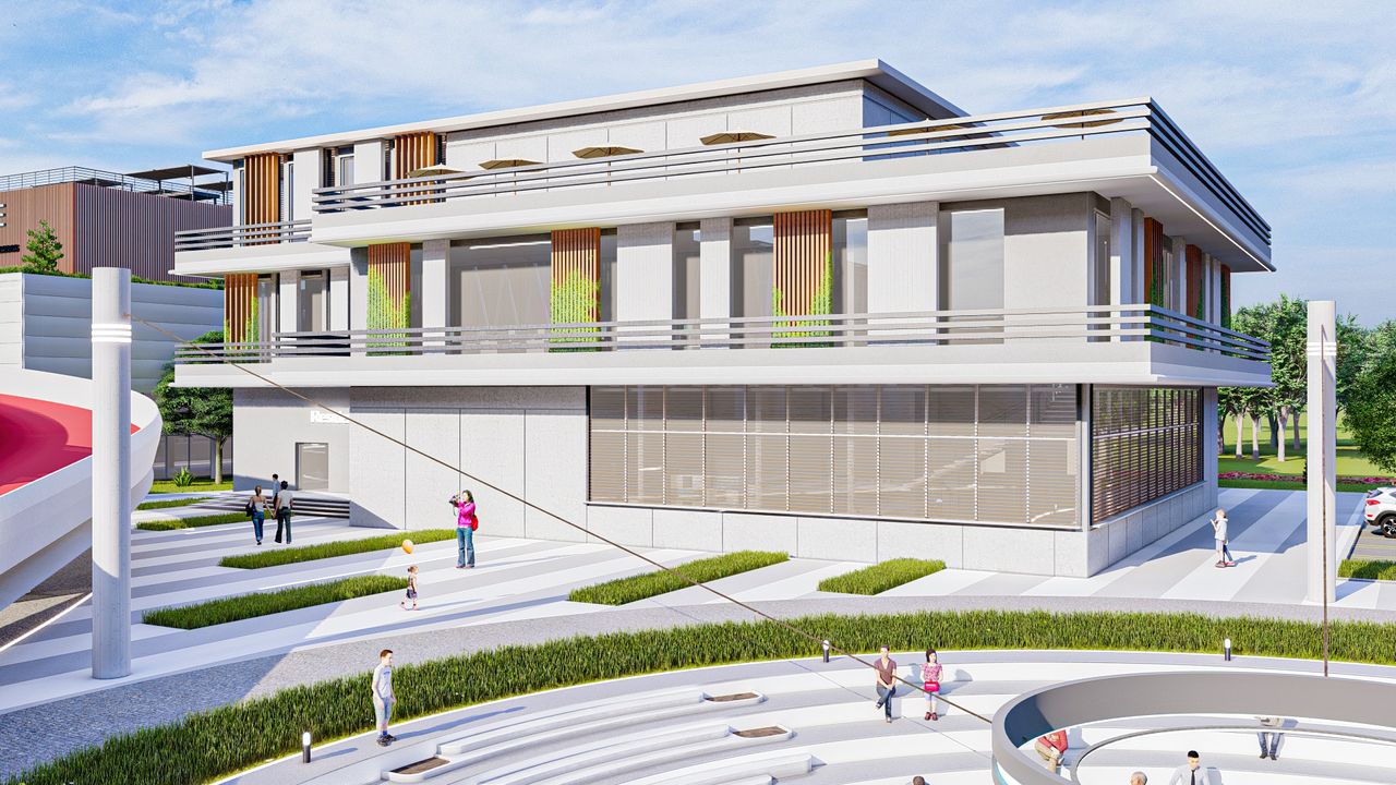 Innovative community center fostering local entrepreneurship and collaboration.