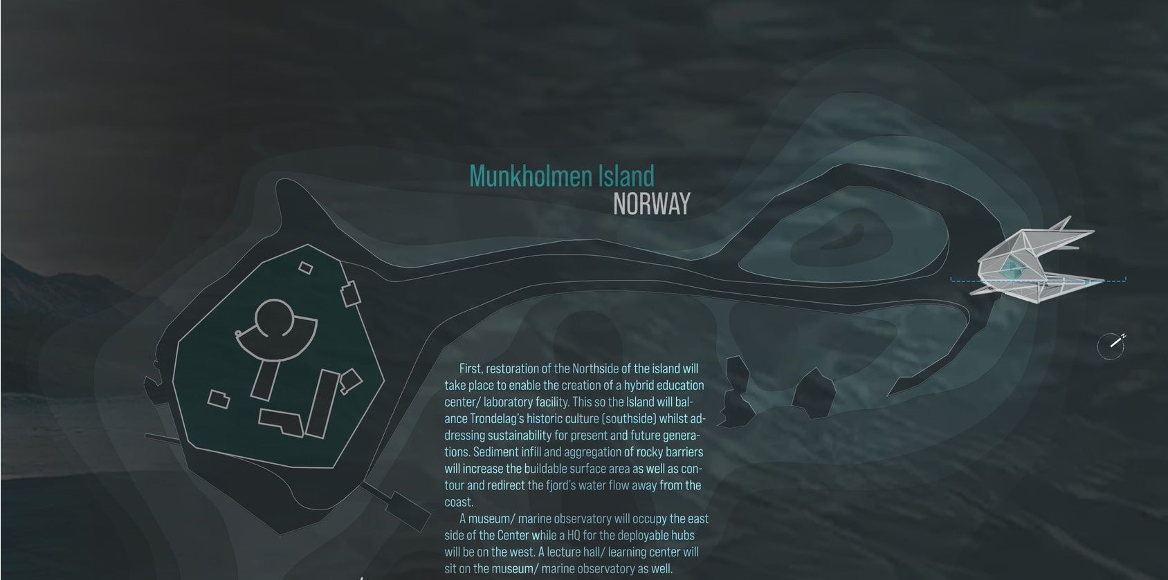 Munkholmen Island's Hybrid Education and Research Center.