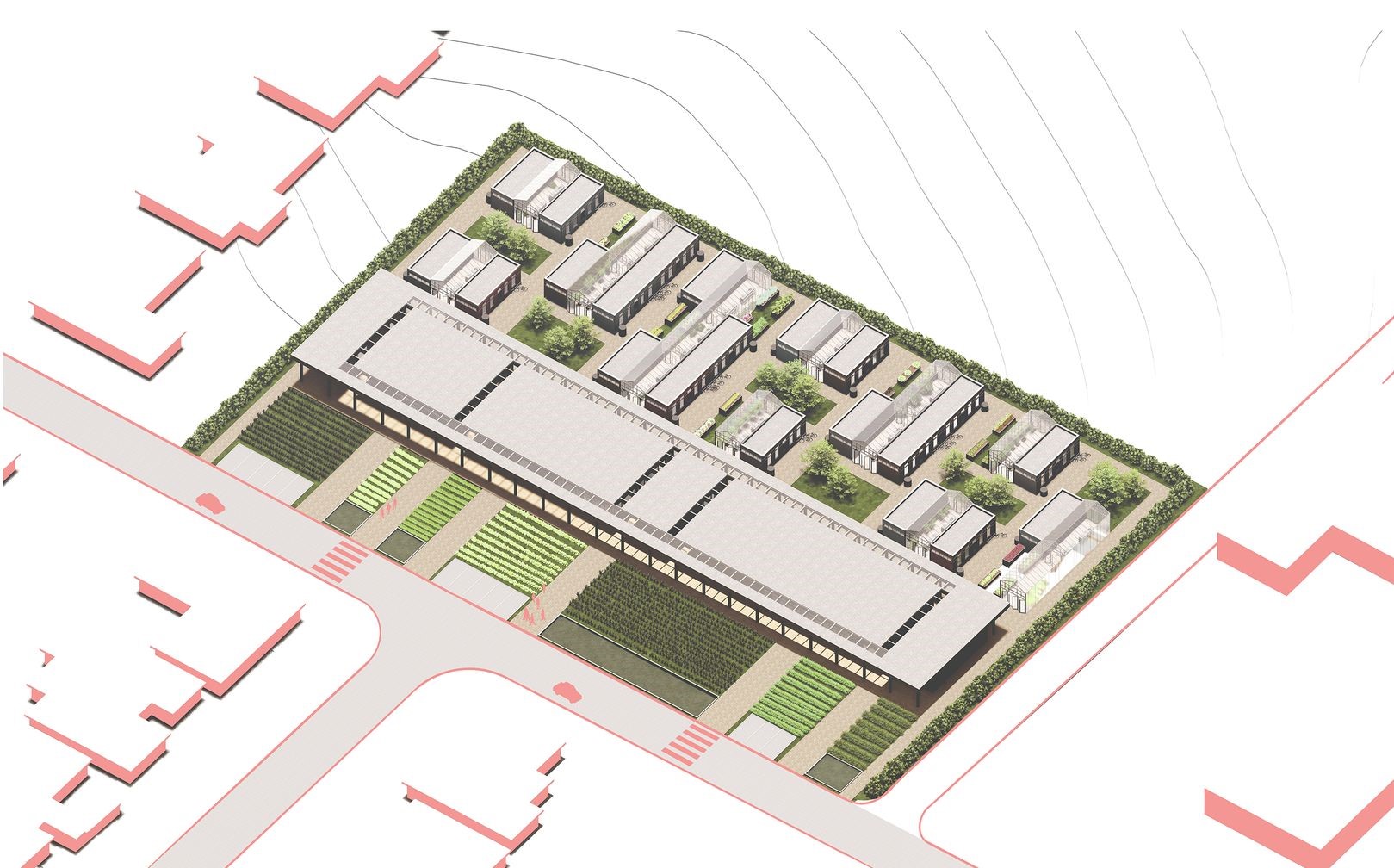 Master plan for Camelot Estates housing development.