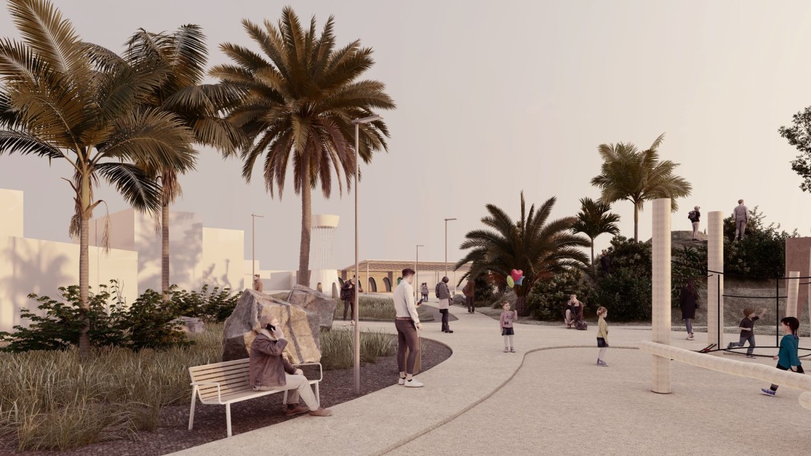 A park for everyone: Diverse spaces for all ages.