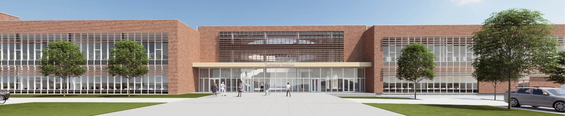 Modern façade of the Bristol Technical Institute.