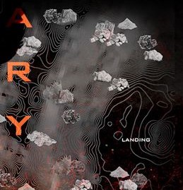 Martian Cryo-Ark: Landing site amidst Martian terrain.