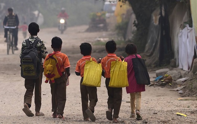 Poor children going to school driven through dreams to change their world. <i> credits-</i> <i>srilankagaurdian</i> 