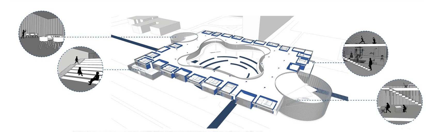 POINT: Shared amenities enriching student life.
