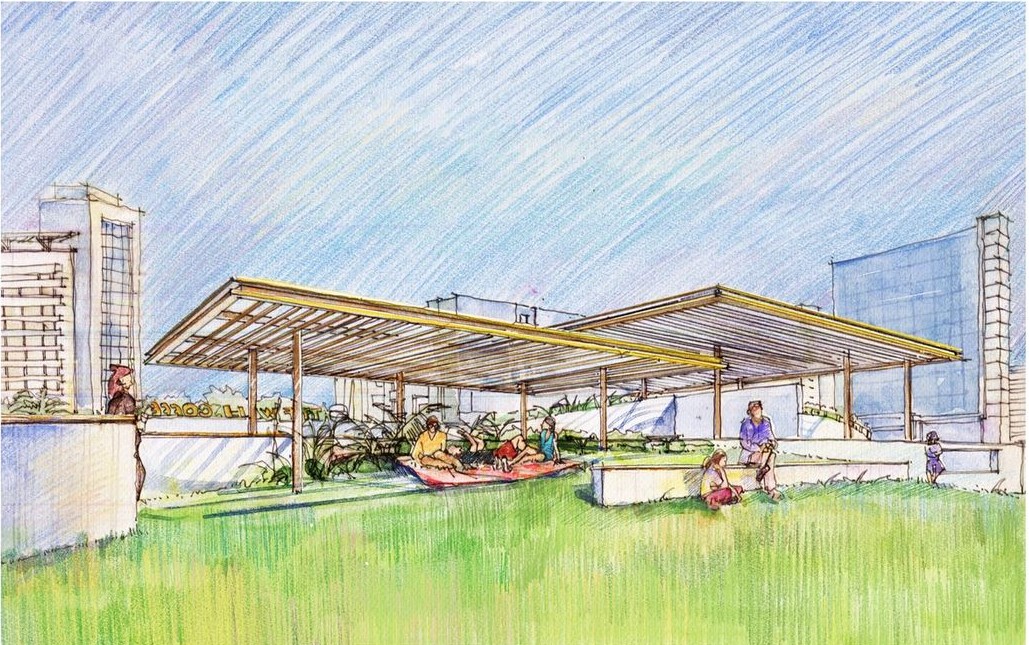 Open-air seating offers a relaxing, sun-filled coffee experience.