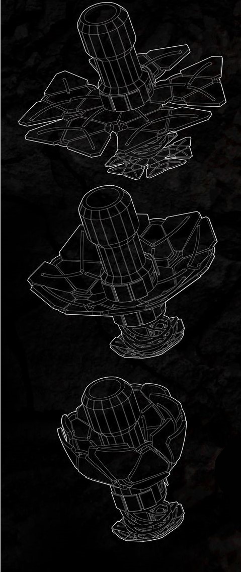 Sequential design stages of the Hydro Vulcan Transmutation.