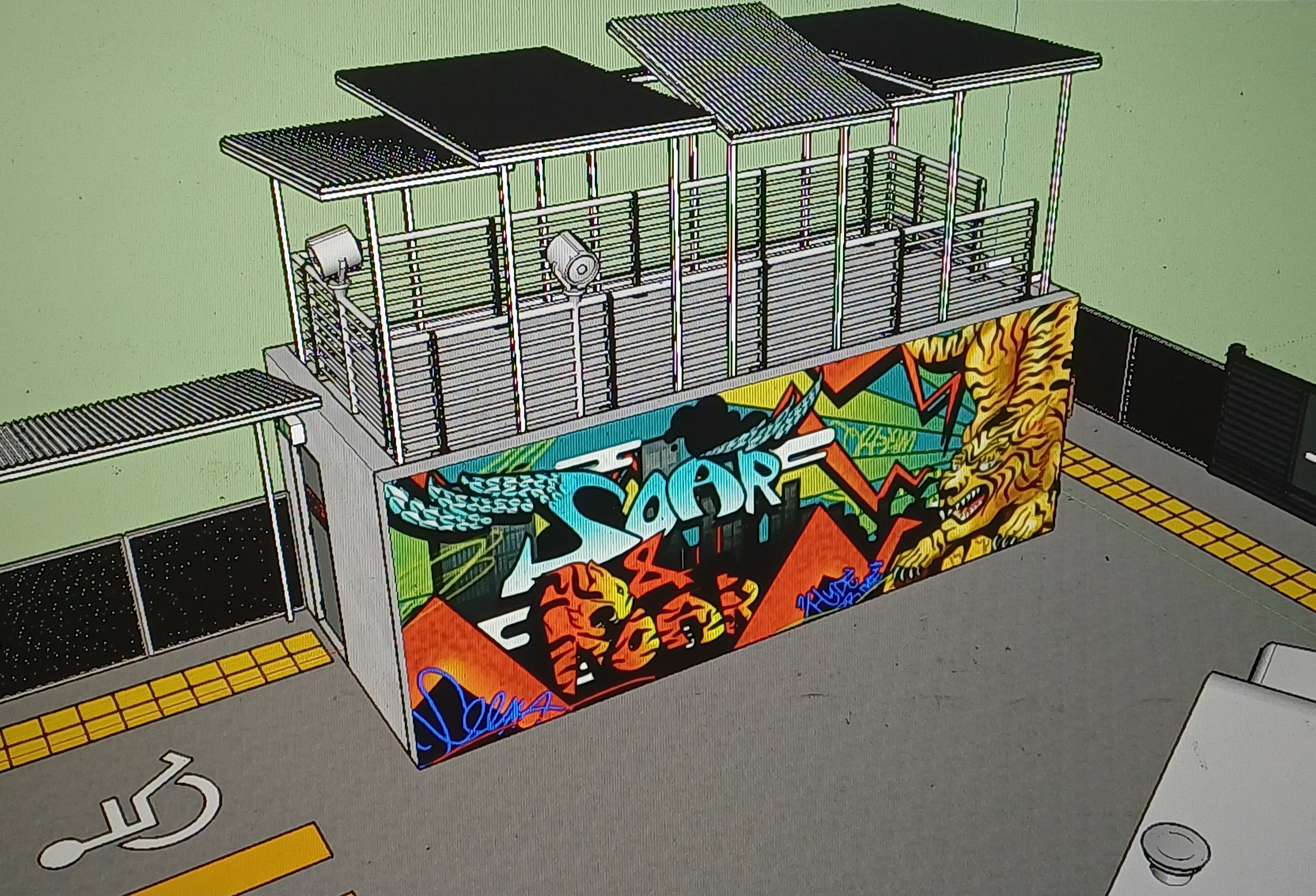 Emergency Stairs South Gate Ground Floor Area