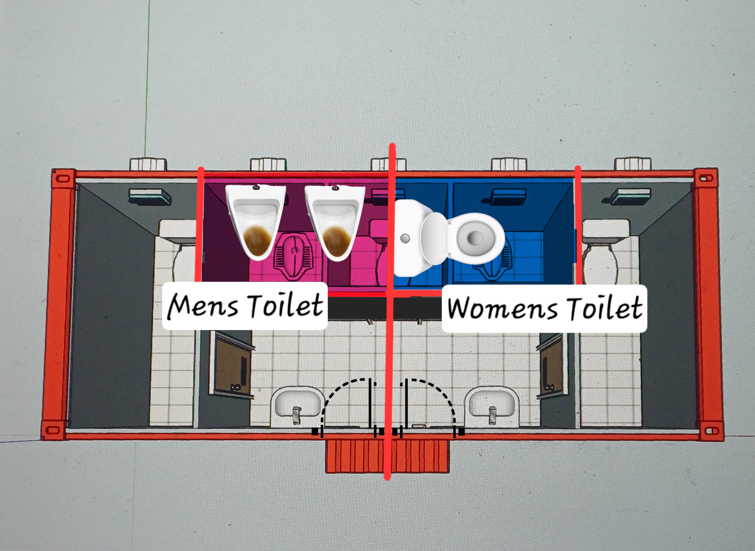 Public Toilet Preview ( South Gate Area)