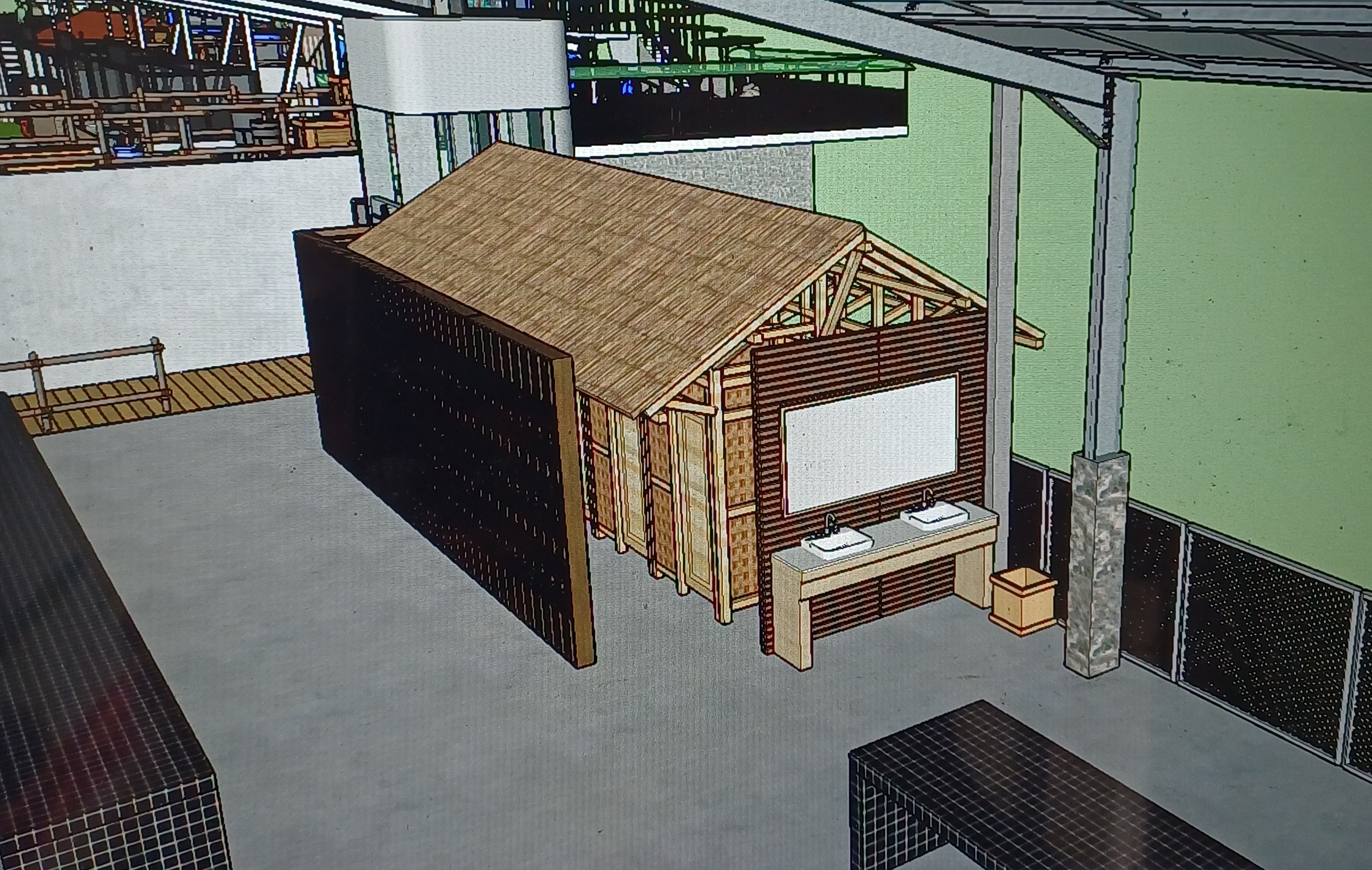 Public Toilet and Elevator North Gate Area