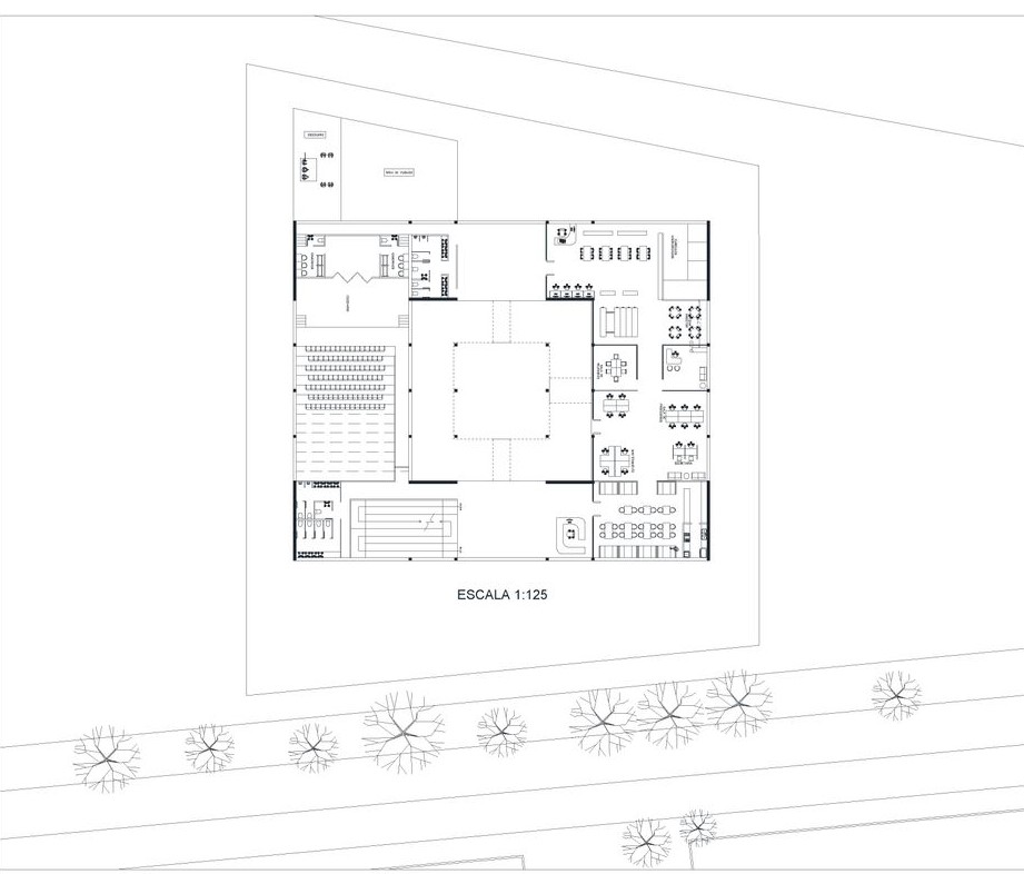 Detailed floor plan layout of the ALAYA Project.