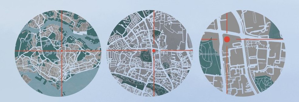 Circular perspectives: Exploring urban landscapes.