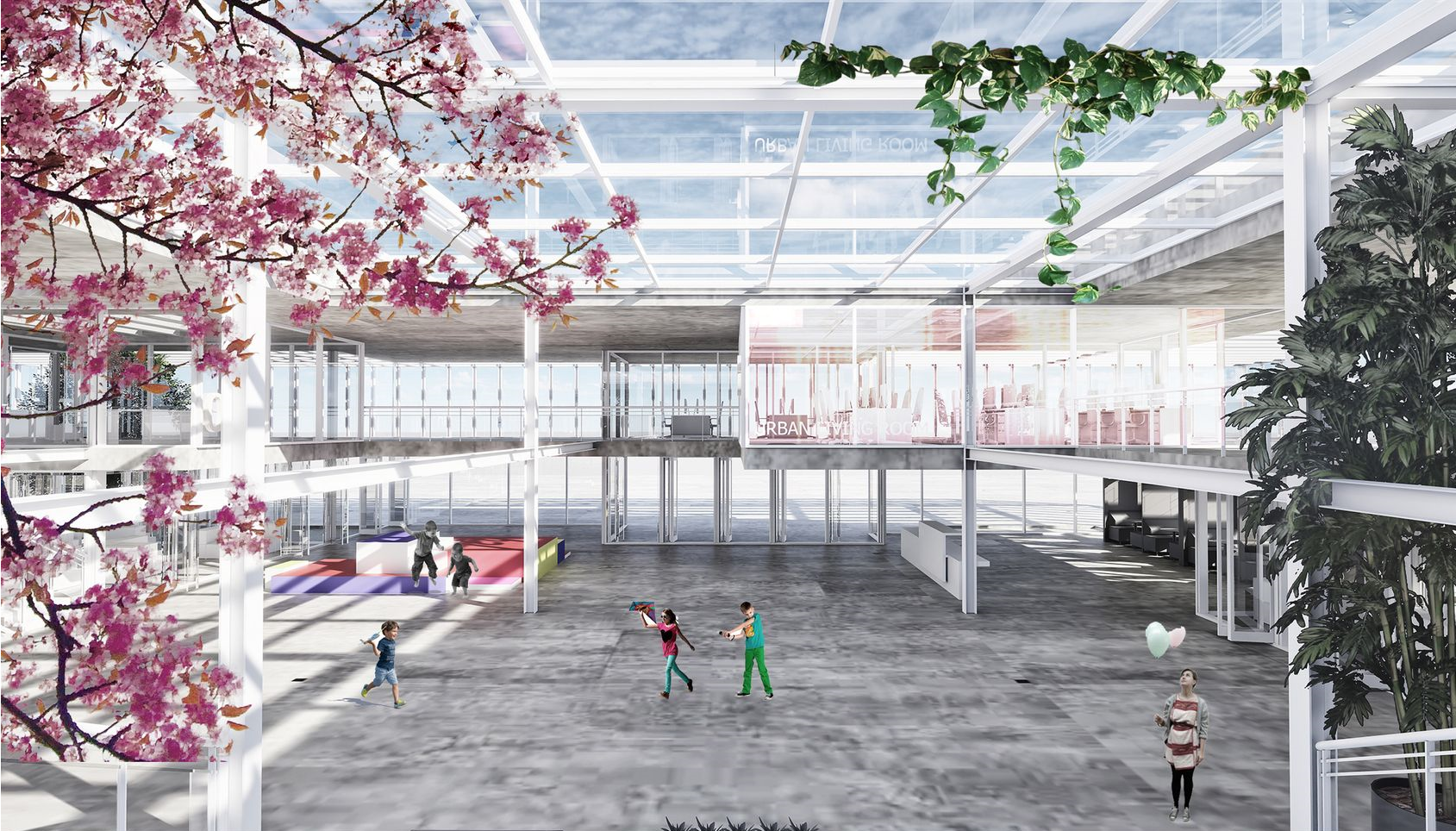 Open, airy, nature-filled space for exploration and play.