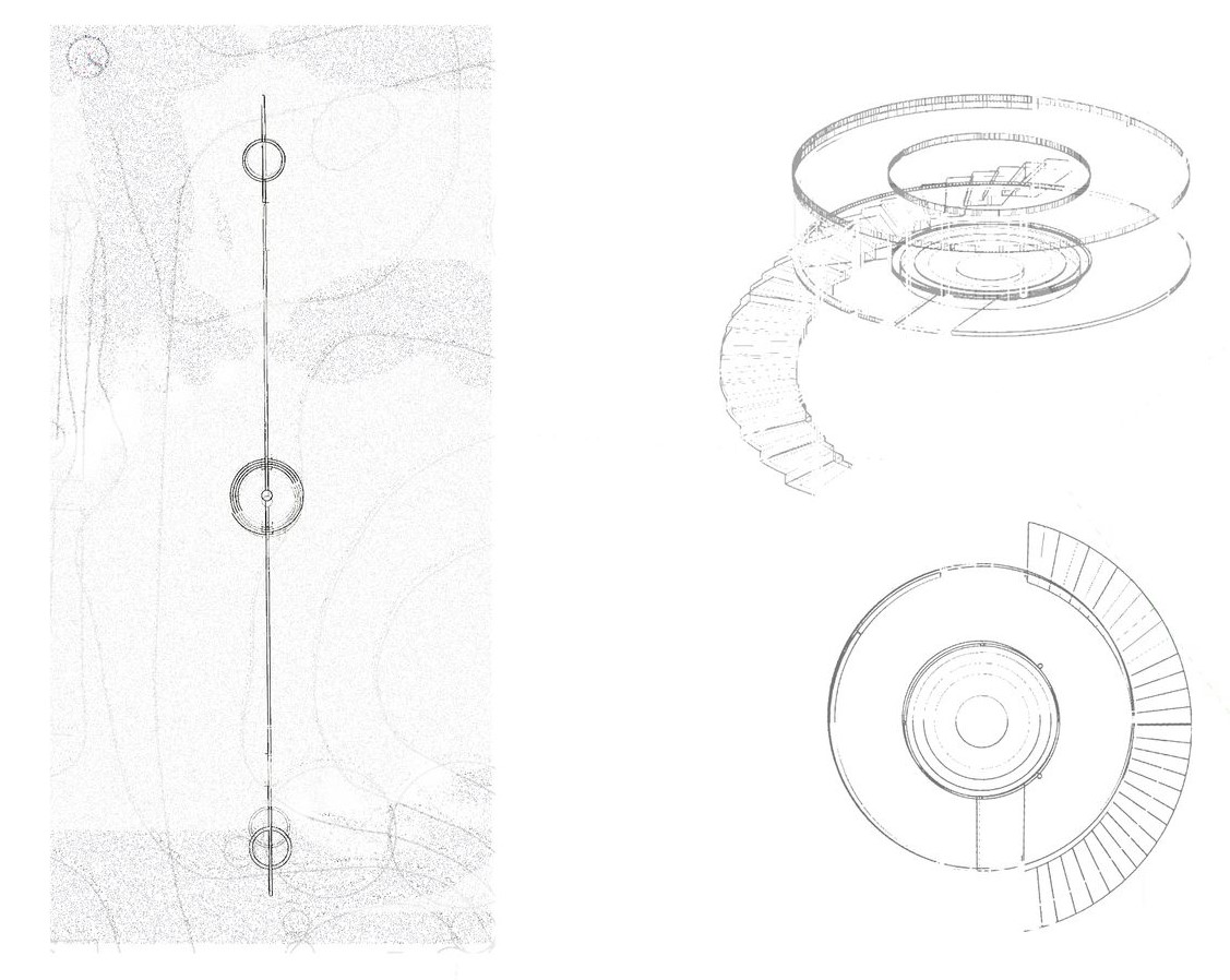 Spiral staircase design within POUHPOWEE.