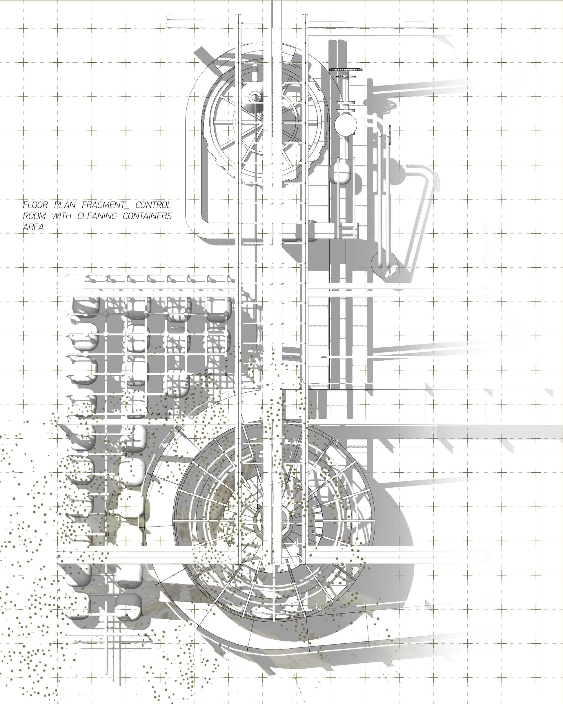 Architectural blueprint illustrating Feast of Flight Factory's innovative insect farm layout.