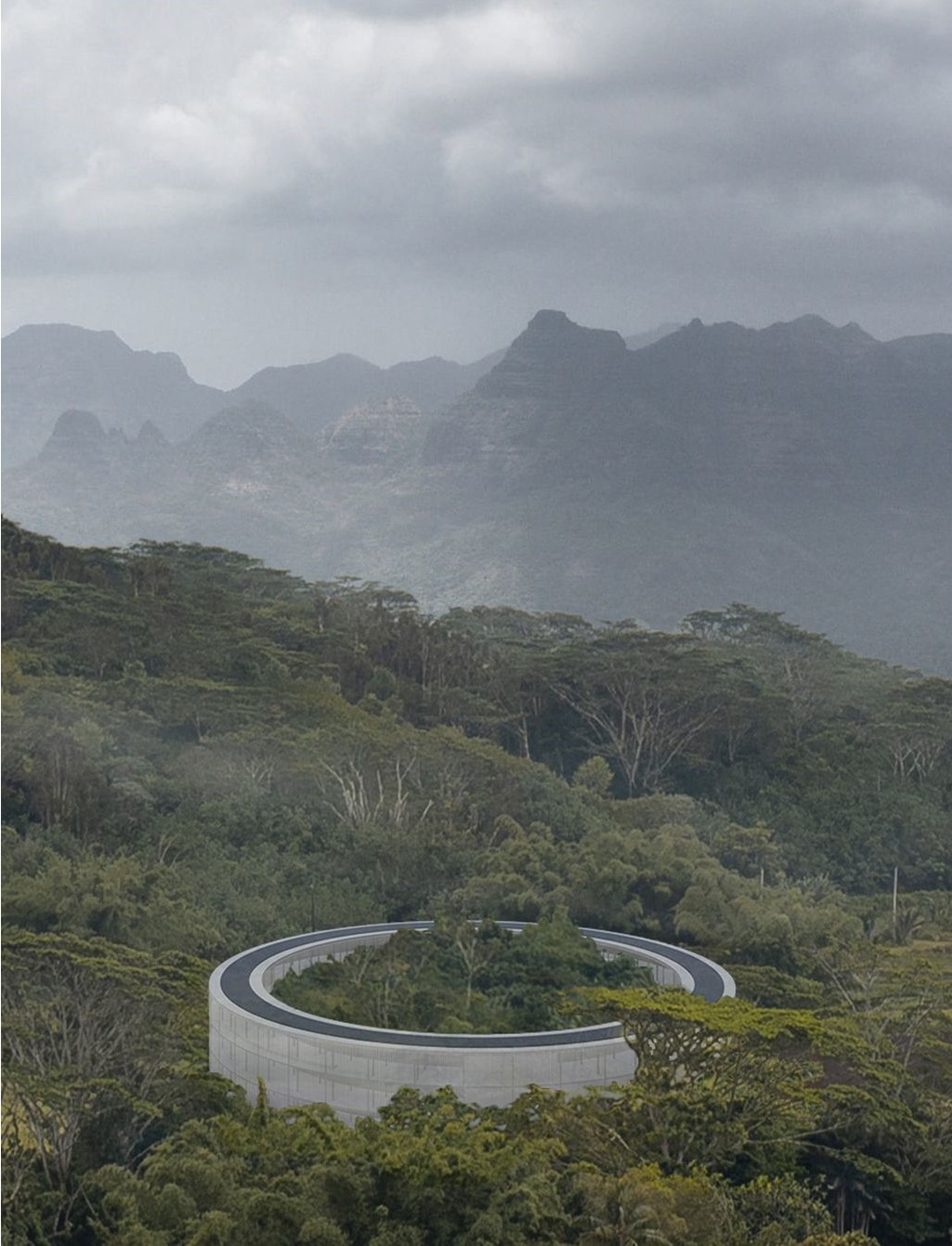 Seamless architecture blending into the natural landscape.