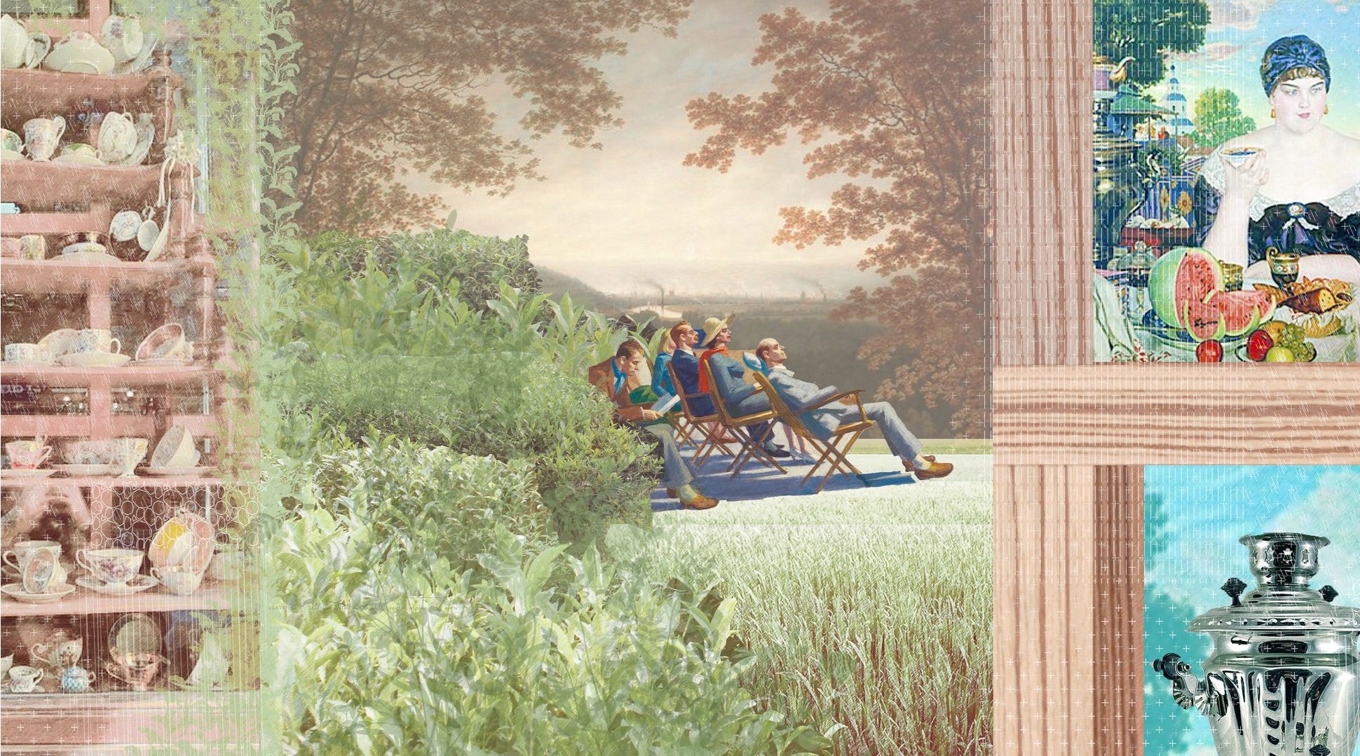 Diverse cultures unite over tea, sparking conversation and connection.