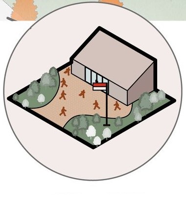 Village of Rebirth: The event area, a space for community.