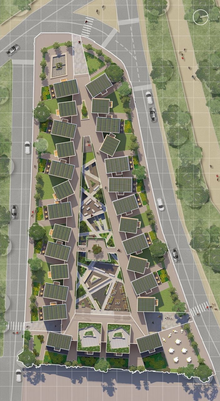 Urban integration: San Victorino's design blends seamlessly with its surroundings.