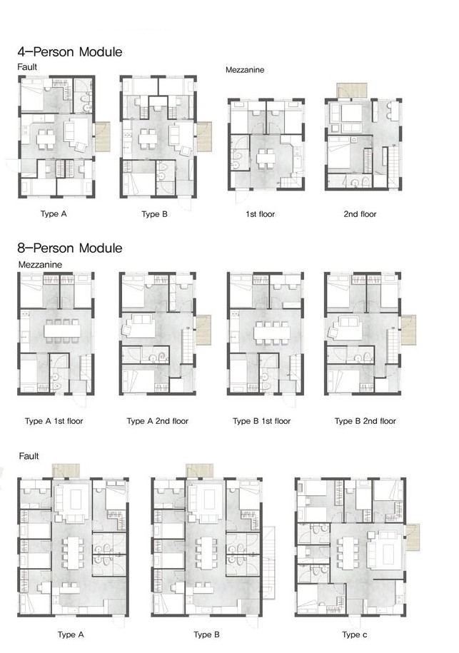 Flexible living: Modular designs adapt to diverse needs in San Victorino.