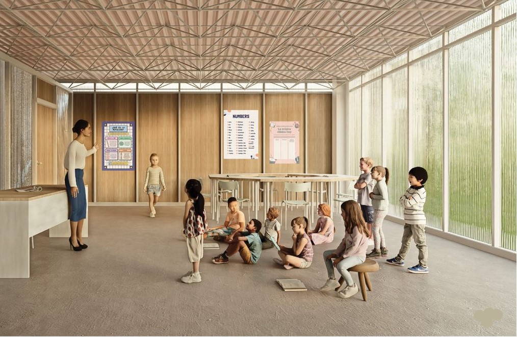 Educational Strength: Light-filled classrooms for engaged learning.