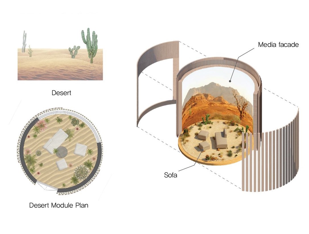 Desert dreams: Immersive oasis, serene escape.