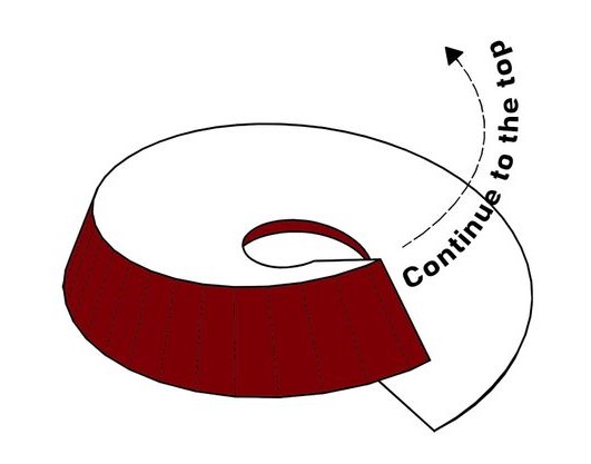 Helix Fusion restaurant: upward spiral floor plan.