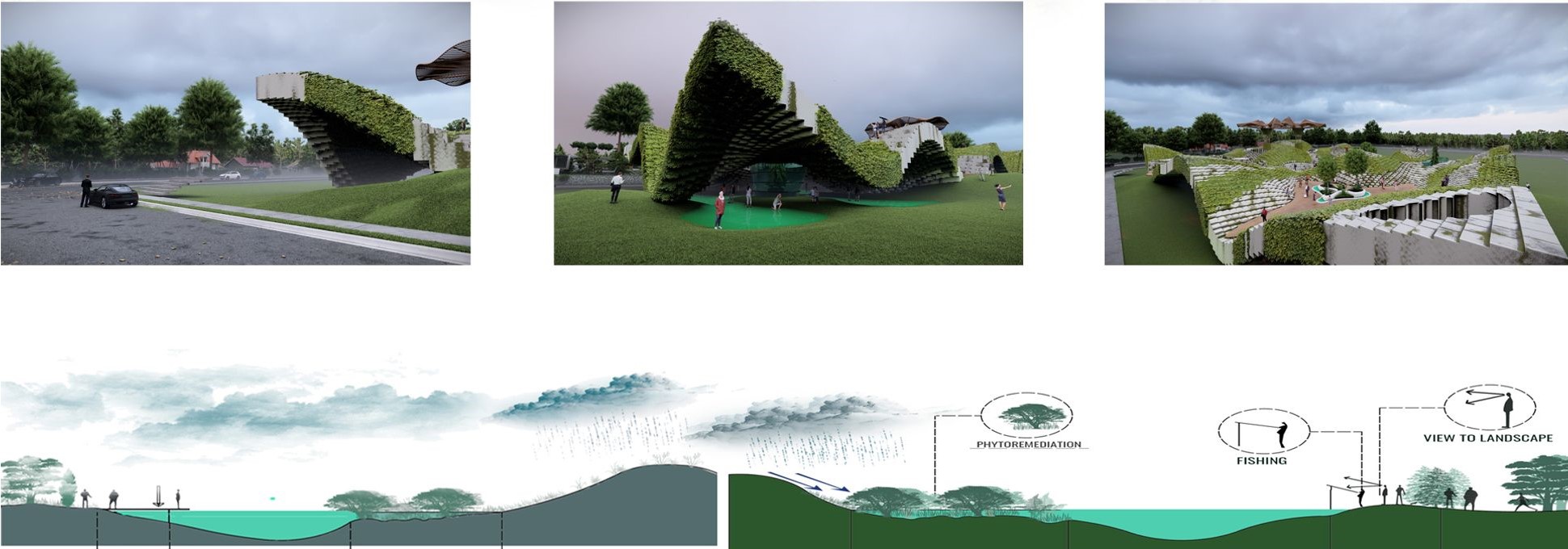 Eco Harmony Pavilion: Phytoremediation and Landscape Integration.