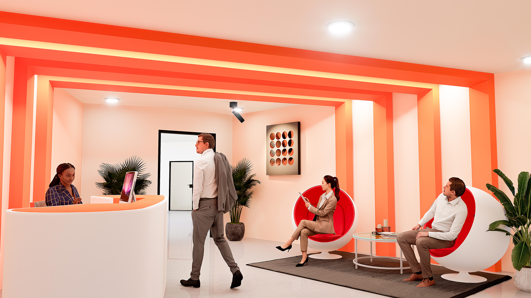 DUC Office Space: Modern, vibrant, and designed for collaboration.