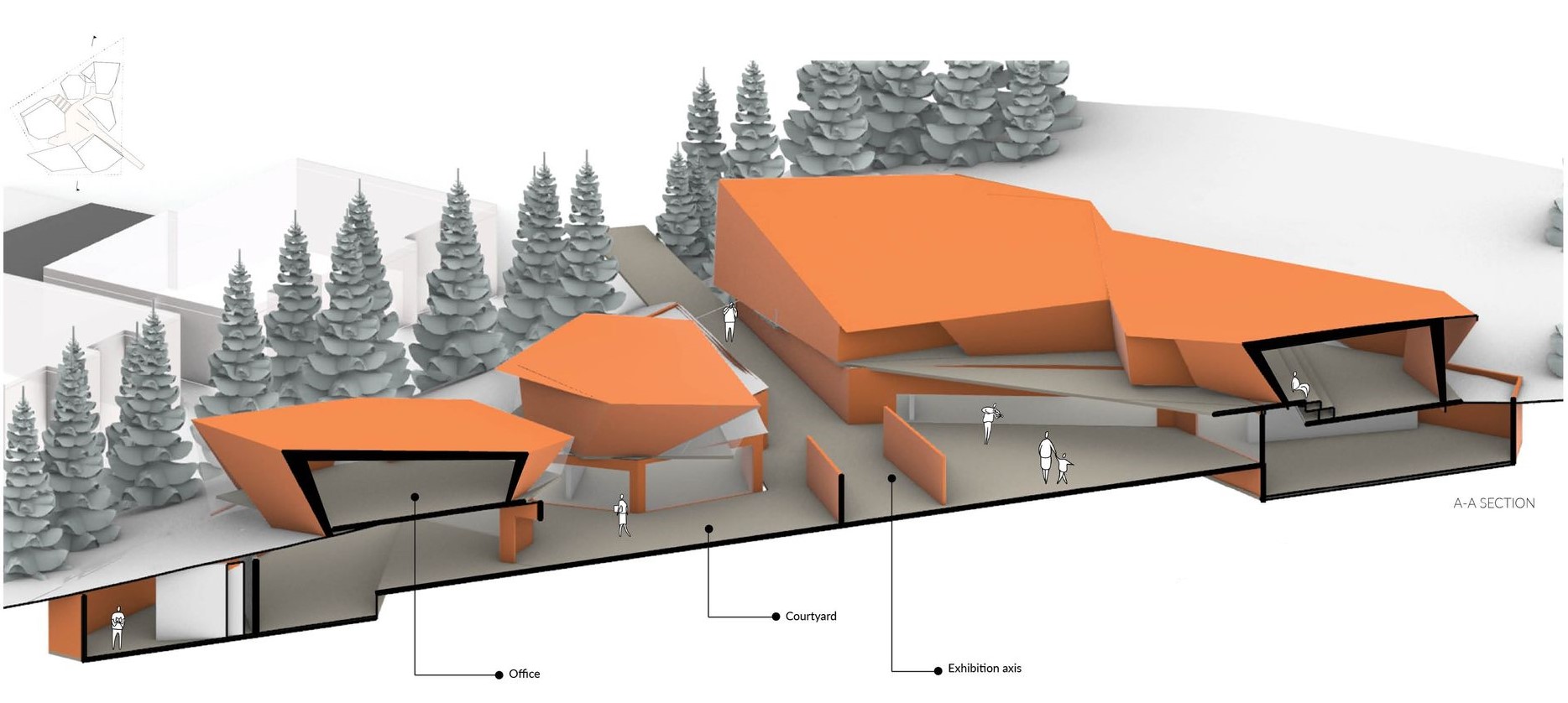 ArtQuake: Playful office integrated with nature.