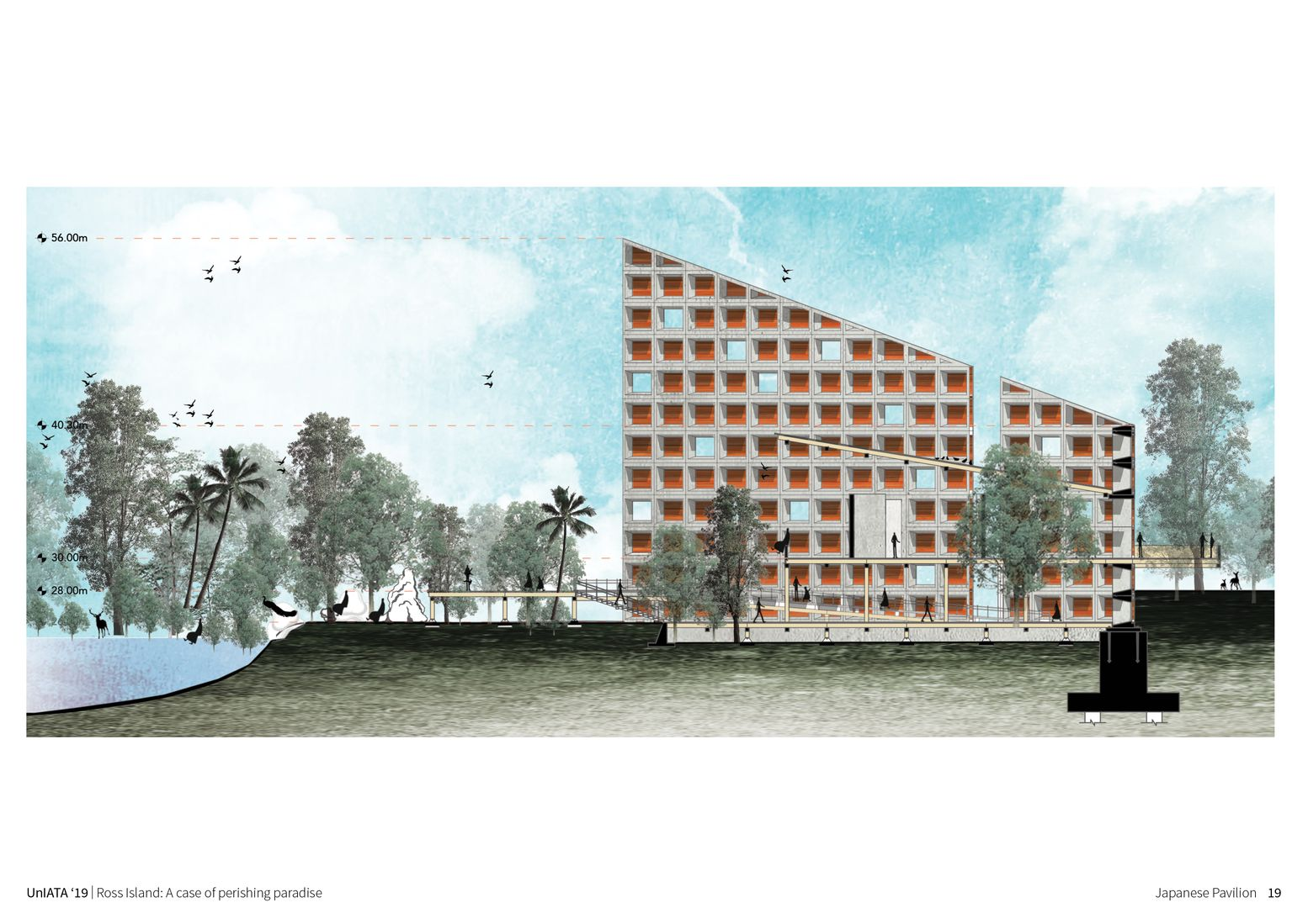 Japanese Pavilion: A modern reflection of resilience on Ross Island, designed to honor history 