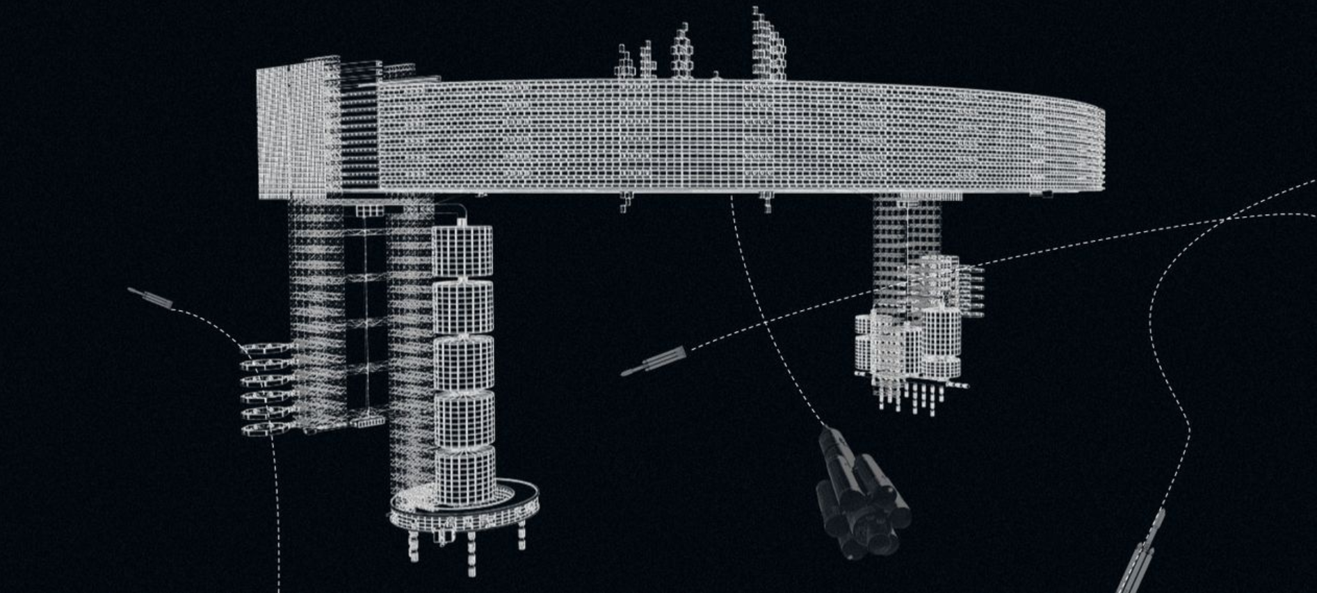 Conceptual design of the structural framework for the Ark of Knowledge.