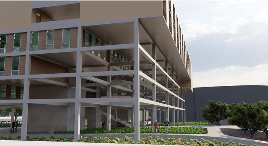 Elevated design supports optimal land usage while preserving natural elements.