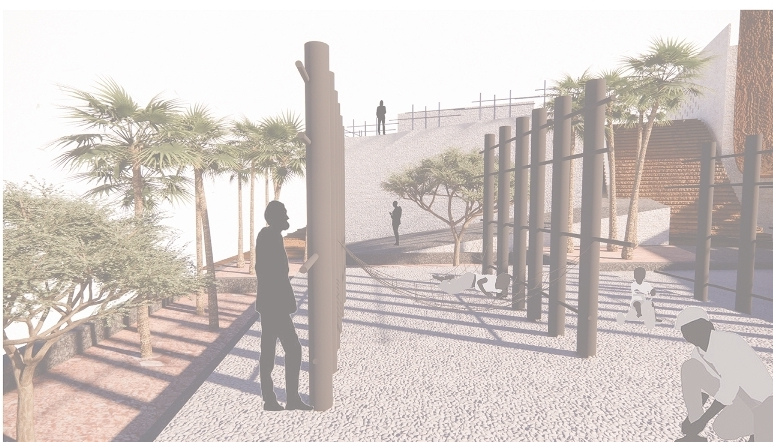 Highlighting the intricate craftsmanship and material integration.