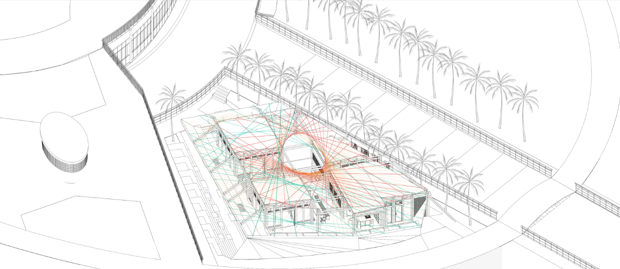 Architectural layout emphasizing sustainability and accessibility.