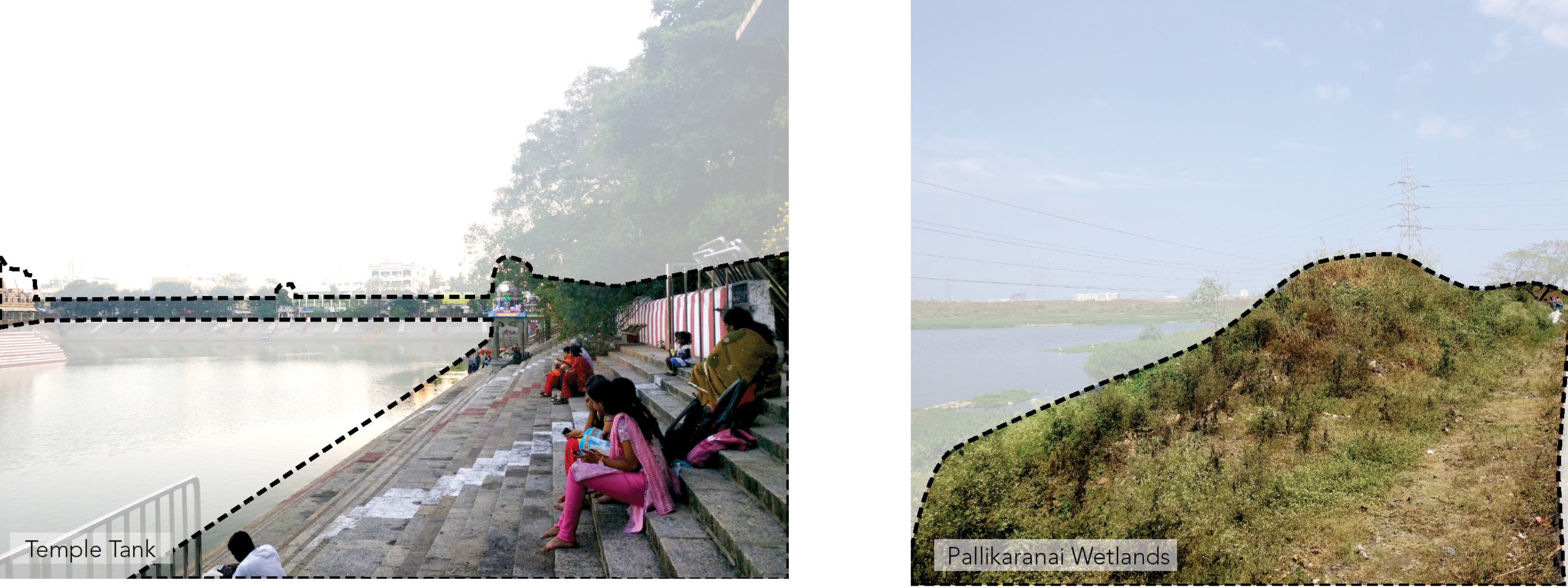 Temple Tank and Pallikaranai Wetlands: Revitalized community spaces that merge ecological restoration with cultural engagement.