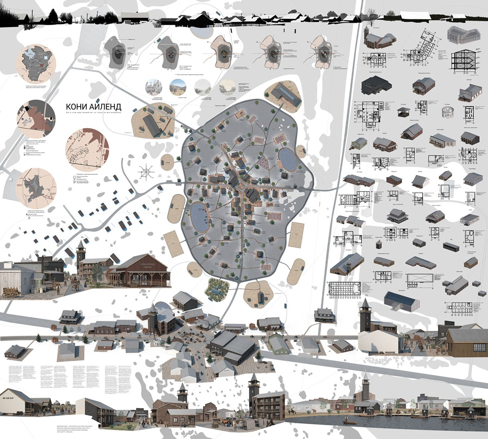 Explore the master plan of Koney Island.