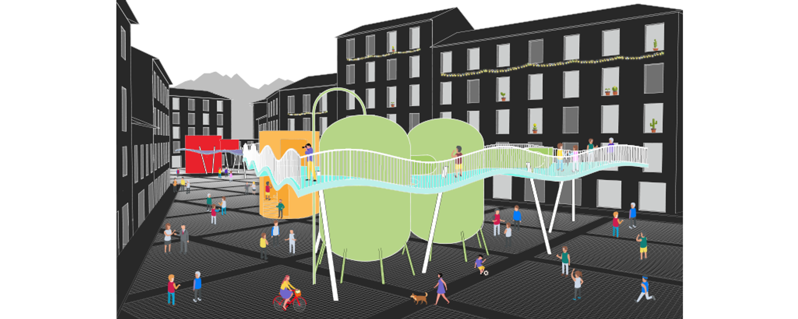 "Integrated Urban Design: Connecting urban spaces through functional and eco-friendly architecture."