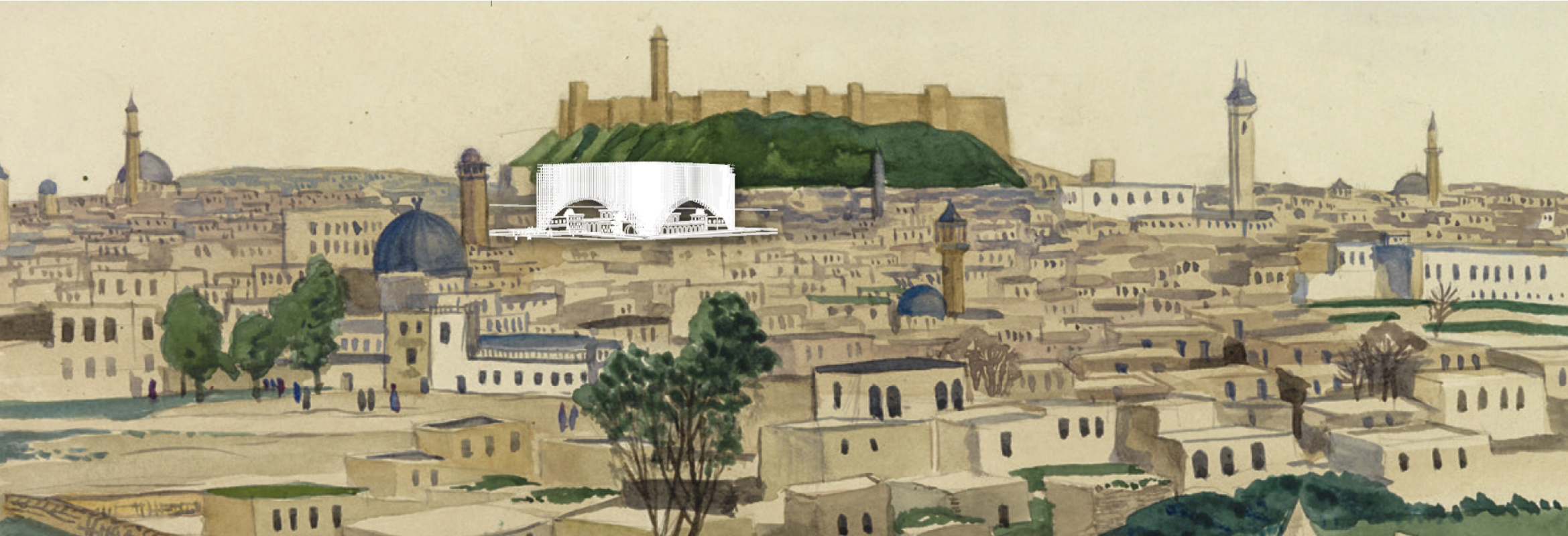 The Grand Arc rises amidst Aleppo’s historic skyline, blending tradition with a vision for the future.