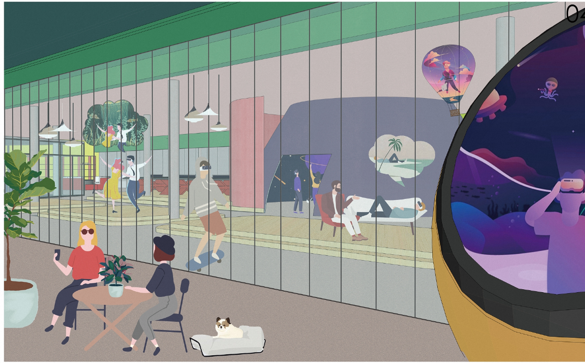 Interactive VR spaces for entertainment and education, showcasing the possibilities of 5G-powered technology.