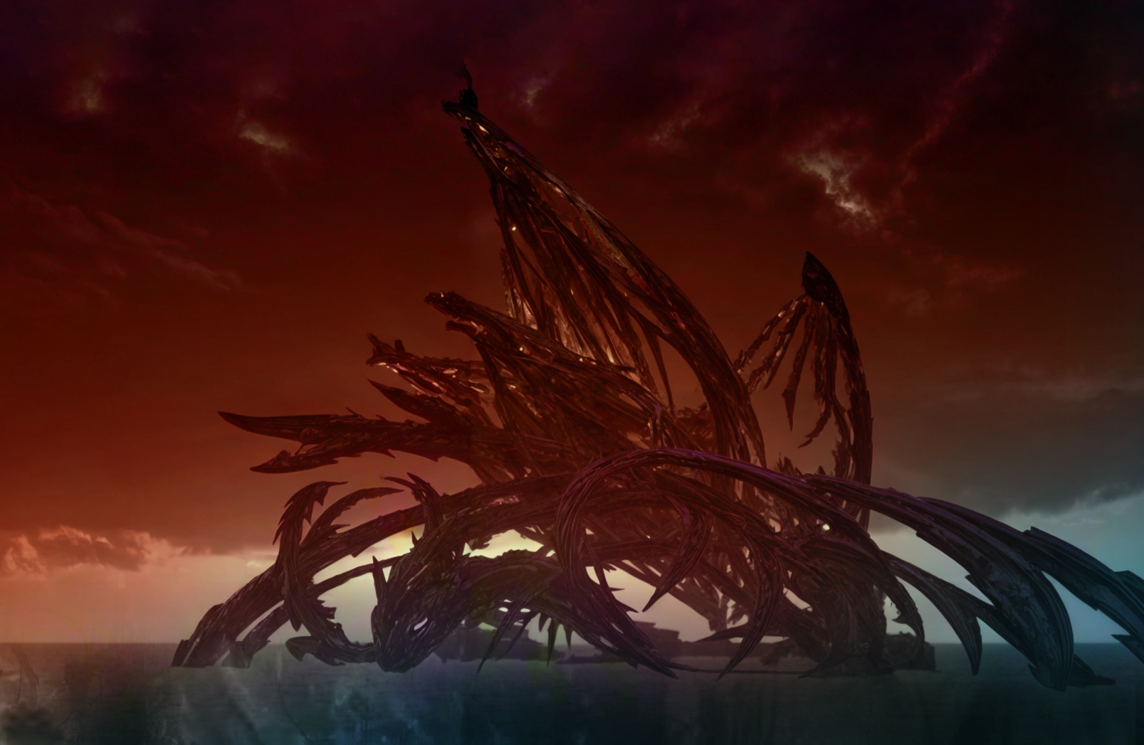  Dynamic Lattice Pavilion: The Cathedral of Breath's skeletal structure emerges, inspired by whale carcasses and natural decomposition.