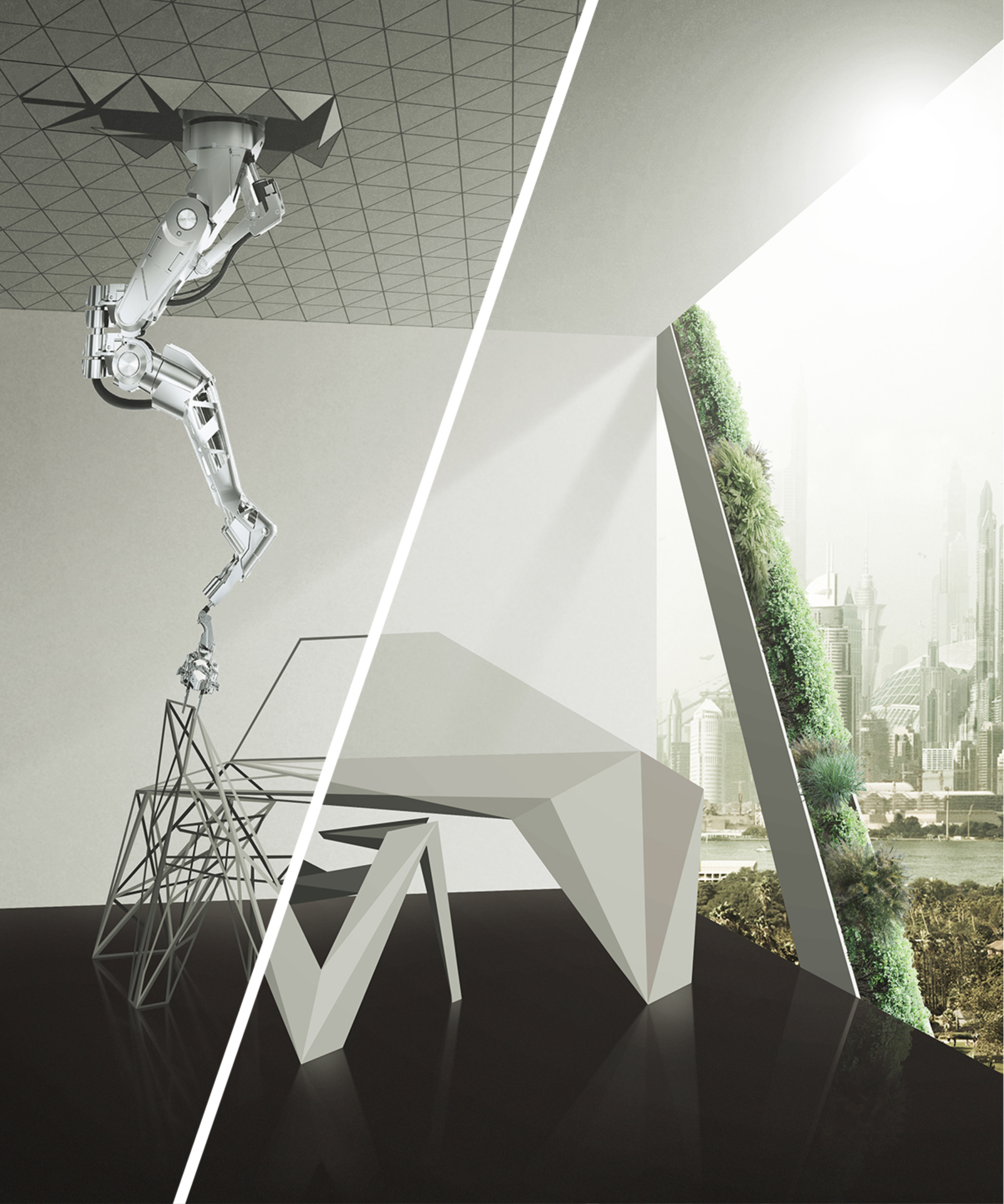 Smart workspaces reimagine productivity with sustainable materials and adaptive designs.