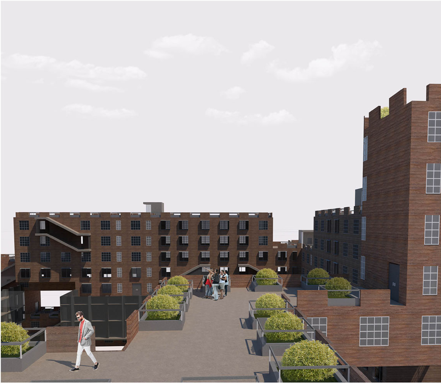 Dynamic Square illuminated under the Moscow skyline at dusk.