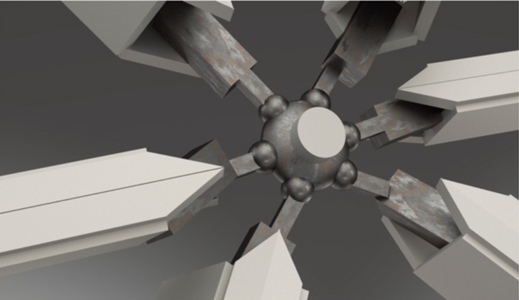 Central node of the Anti-Pelago—a pivotal connector for modular habitats, exemplifying advanced engineering and design.